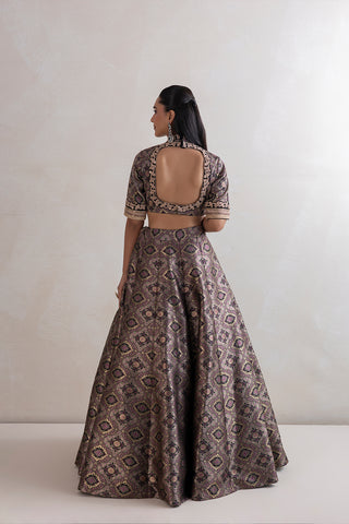 Muksad Brocade Lehenga Set