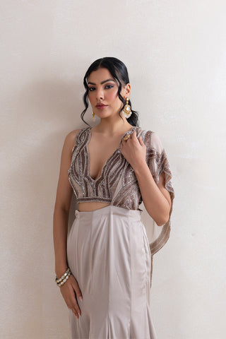 Shimerz Draped Saree