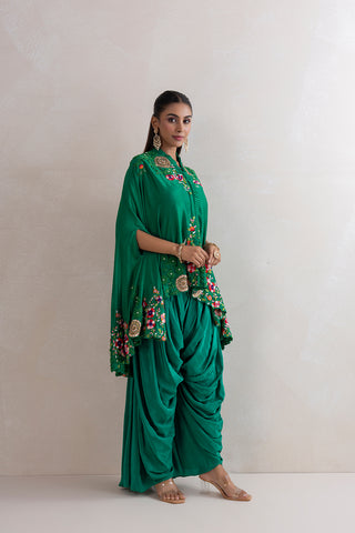 Gul Bahar Dhoti & Cape Set