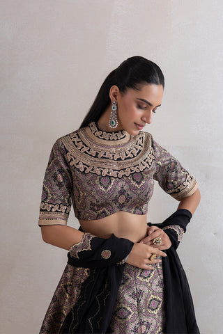 Muksad Brocade Lehenga Set