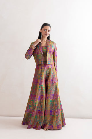 Lucia Brocade Jacket set
