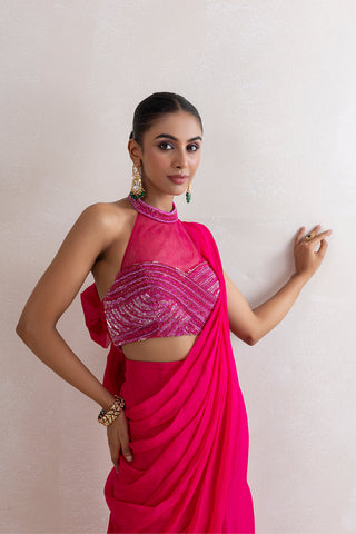 Bowstie Draped Saree
