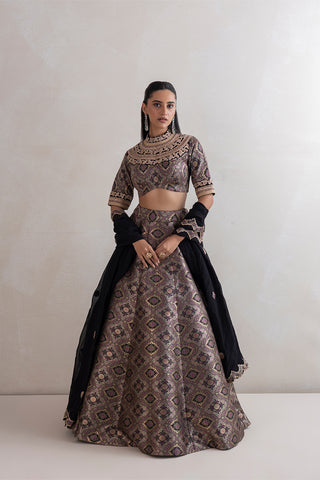 Muksad Brocade Lehenga Set