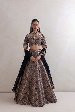 Muksad Brocade Lehenga Set