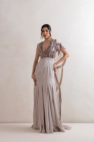 Shimerz Draped Saree