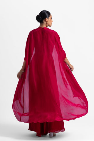 Gulzar Cape & Sharara Set