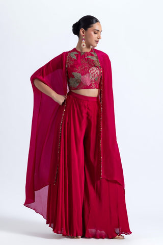 Gulzar Cape & Sharara Set