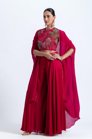 Gulzar Cape & Sharara Set