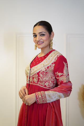 Supriya In Our Zarah Anarkali Set