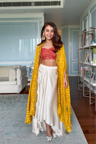 Nriti Shah In Our Zeenat Cape Set